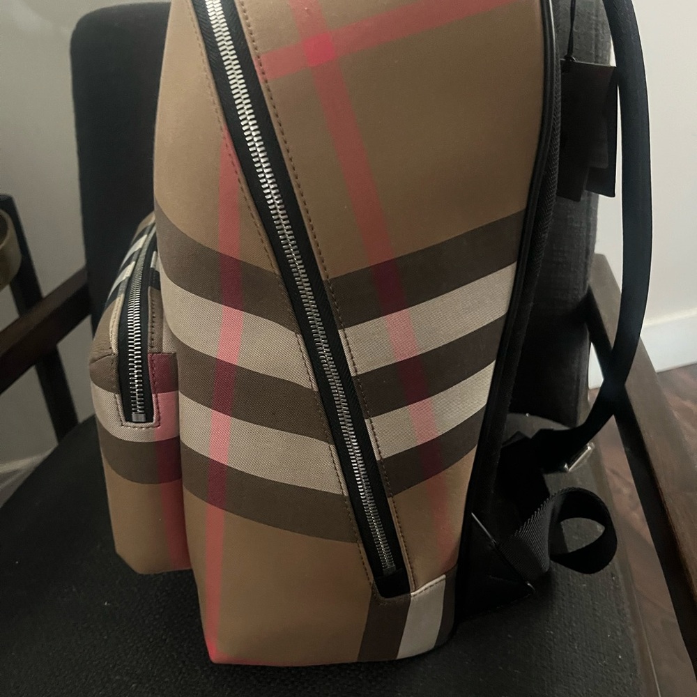 Burberry  Check Pattern backpack - Picture 3 of 15